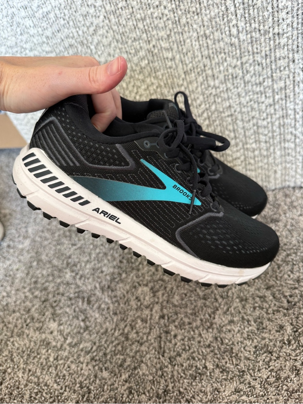 Brooks Ariel Women's Black Teal Running Shoes Size 7.5 Women’s